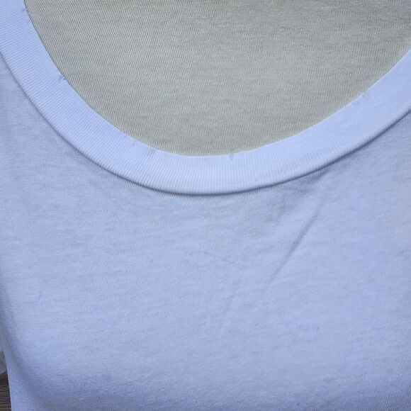 $118 Current Elliott Women's Sugar The Ruffle Roadie Tee Sz 1 (S/M) READ - Picture 8 of 16